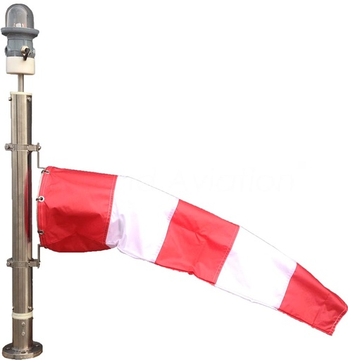 [HA-80FL Ex] HA-80FL Ex Windsock assembly, Explosion proof Zone 1 (20cm Mast)