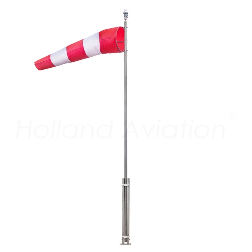 [HA-80RG Ex] HA-80RG Ex Windsock assembly, Rigid mast, Explosion proof, Zone 1 (4.8m)