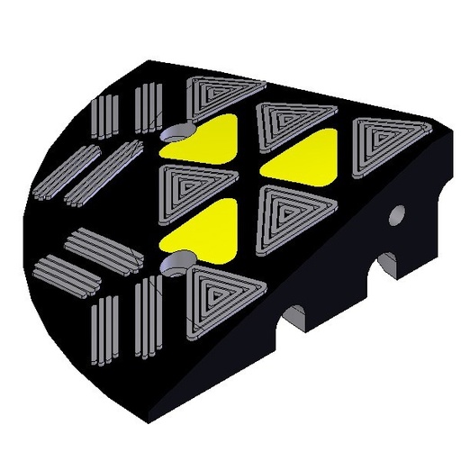 [KR-70E] Curb Ramp 7cm (end part)