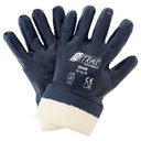 N03440 Fully coated nitrile cotton gloves, canvas cuf