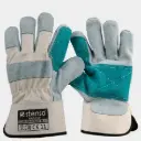 NAVARRE Leather and textile gloves