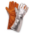 5-AC900AL Gloves aluminised back, 5-fingers, size 10, Lenght 35cm