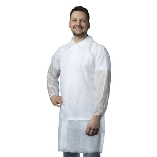 [N4530-1] N4530-1 PP visitor coat with 4 push buttons
