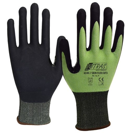 [N6340] N6340 NITRAS SKIN FLEX CUT3, cut protection gloves