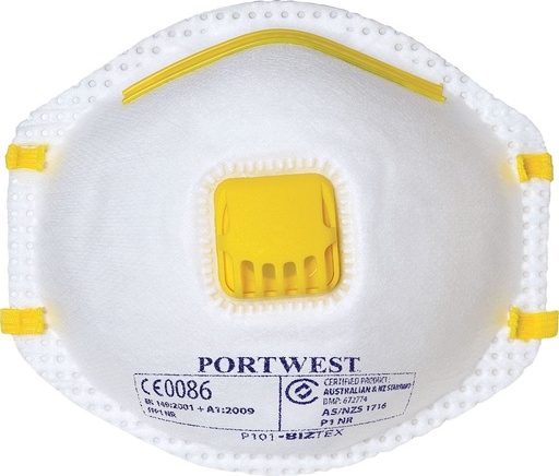 [P101WHR] P101 Еднократна маска со мембрана за дишење FFP1