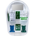 Pitdrop® Wall-Mounted Eyewash Station w/ Clear Dust Cover, 1 unit PD110, 500 ml. + 1 unit PH074, 500 ml.