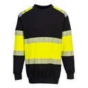 FR716 PW3 FR Hi-Vis Class 1 Sweatshirt, Inherent FR