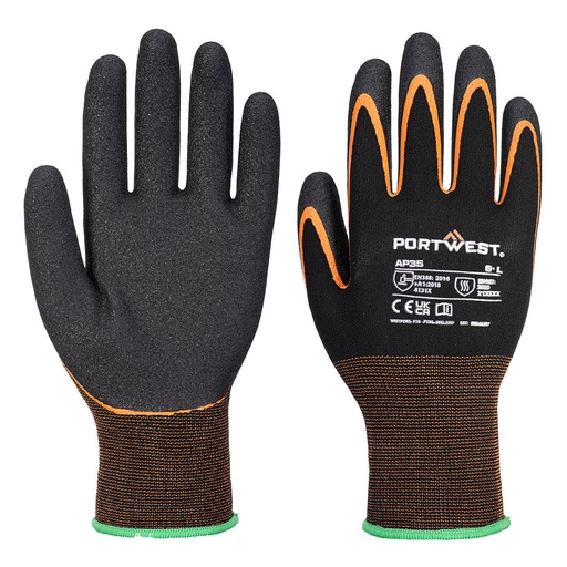 [AP35] AP34 Grip 15 Nitrile Double Palm Ασφάλεια Προστατευτικά γάντια εργασίας