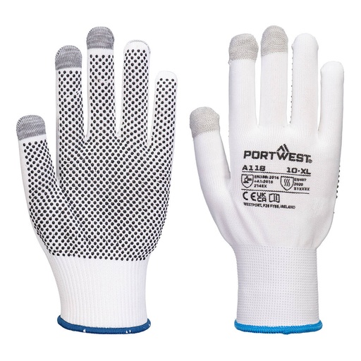 [A118] A118 Grip 13 PVC Dotted Touchscreen Glove (Pk12)