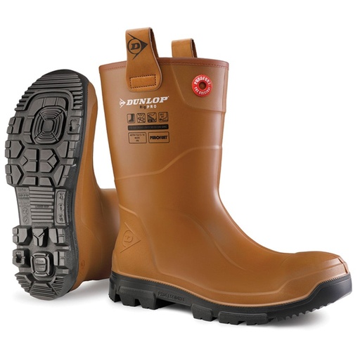 [LJ2HR48] LJ2HR48 Dunlop Purofort RigPRO Fur Lining full safety Wellington S5 CI CR SRC