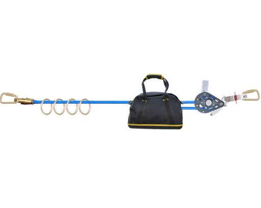 [102102200010] X4 LITE - 4 Horizontal temporary lifeline for 4 users (with O-rings), 25m