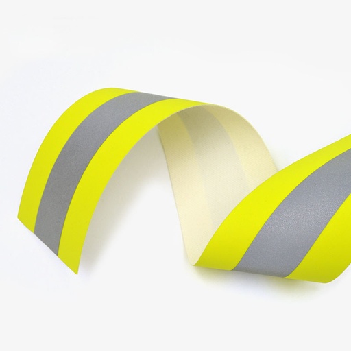 [93015] XM-6033 Yellow-Silver Рефлектирачка трака Hi-VisTex 100m