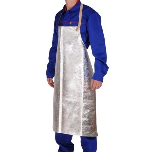 [1450] HR4 BARA Aluminized Viscose Apron 100cm for protection against radiant heat and molten metal splash