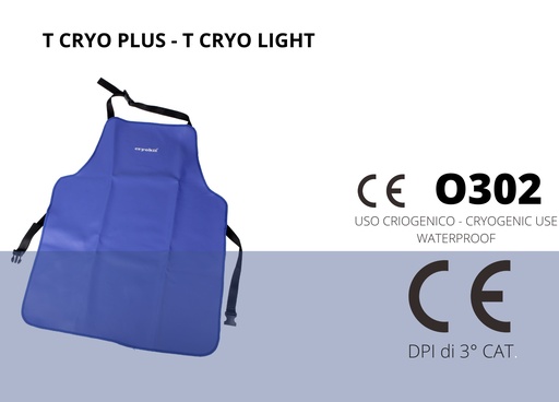 [T-CRYO LIGHT/4] Cryogenic Apron T-CRYO LIGHT (70X135 cm - 27&quot;x53&quot;)