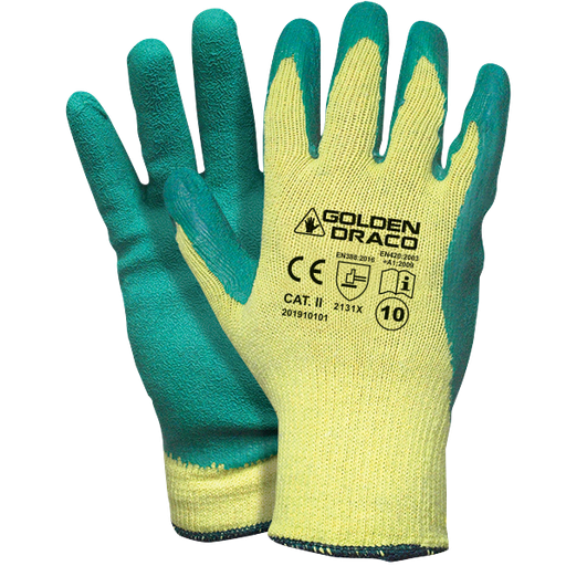 GOLDEN DRACO SET A Latex Coated Safety work gloves