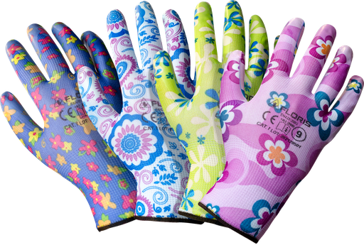 [Floris] FLORIS Transparent Nitrile Coated gloves
