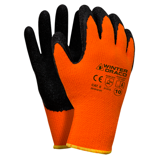 WINTER DRACO Latex Coated Safety work gloves