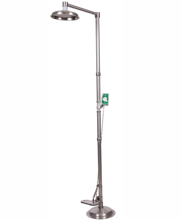 Emergency Shower, ISTEC Type ES, Pedestal Type, Foot Operated | Safety Shop