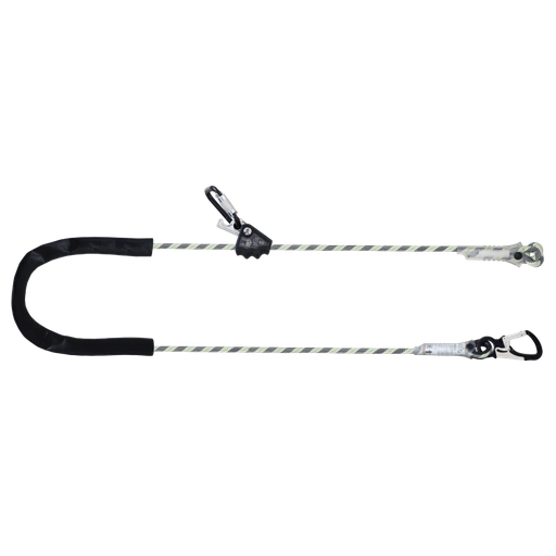 [FA40909] FA40909 SKALA, Work positioning lanyard, anti-abrasion Kernmantle rope, aluminum grip adjuster and connectors