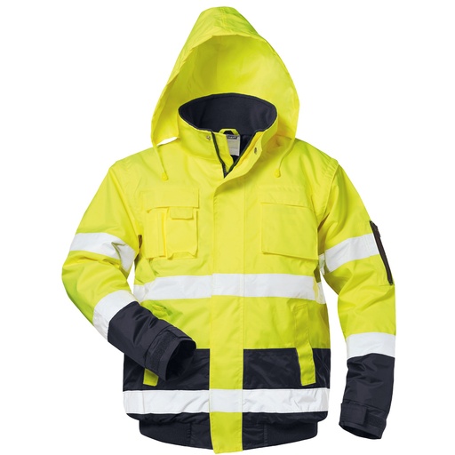 [2354] HASSO/OTTO Hi-Vis 2-in-1 Two-Tone Waterproof Winter Bomber Jacket