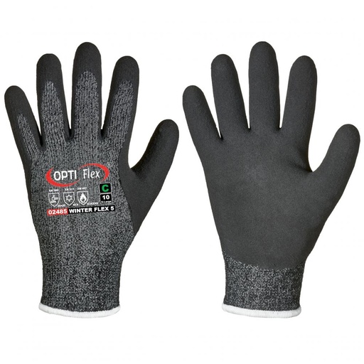 [02485] WINTER FLEX 5 Cut Resistant Latex Coated Glove, Cut (C)