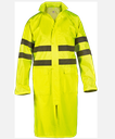 RNLHV Hi-Vis Rain Coat Polyester PVC