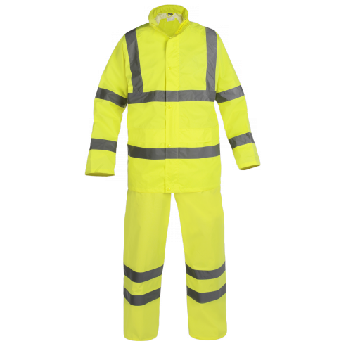 ROHV High visibility Oxford nylon/PU rainsuit