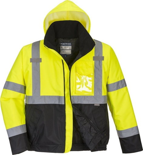 [S363] S363 Two-Tone Hi-Vis Bomber Jacket