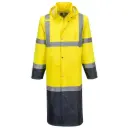 H446 Hi-Vis Contrast Raincoat 122cm