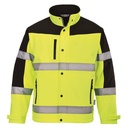 S429 Xhaketë Softshell Hi-Vis (3L), Dyngjyrëshe