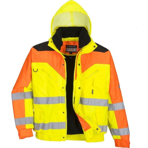[S464] S464 Contrast Plus Bomber Jacket