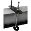 FA6021301 Galvanized steel plates for intermediate clamping with counter plate (for 80-150 mm wide flange beams)