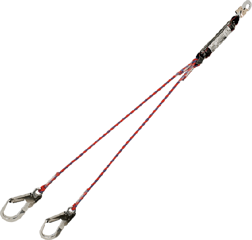[35-semi] 35-SEMI Twin kremantle rope with absorber lanyard