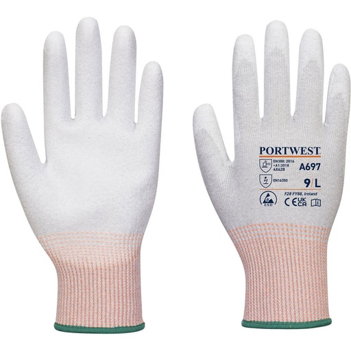[A697] A697 LR13 ESD PU Palm ракавици, Cut (B)