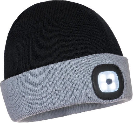 [B034BKG] B034 Two Tone LED Rechargeable Beanie