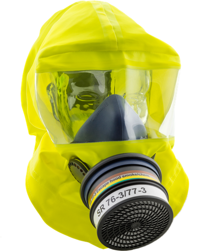 [H15-3212] SR 77-3 Escape Hood Chemical/Smoke ABEK1-CO-P3