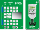 4611 Sation with 1x500ml Plum Eye Wash+ wall mount+ pictogram